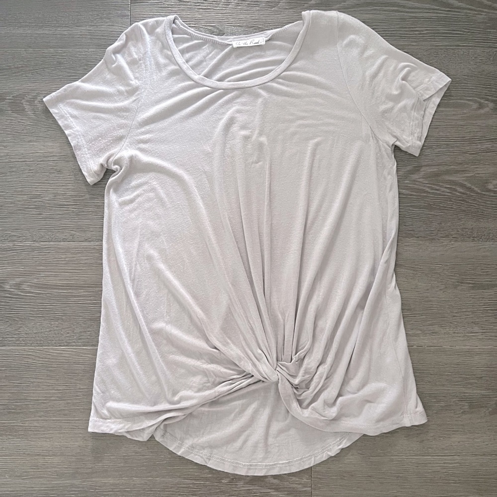 On The Road… brand / boutique super soft twist knot top